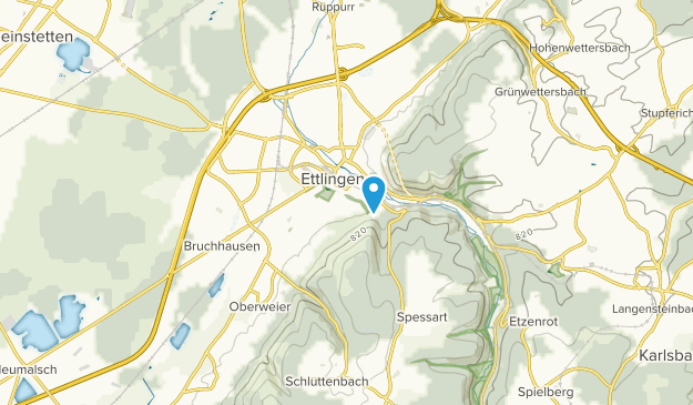 Ettlingen, Bade-Wurtemberg Map