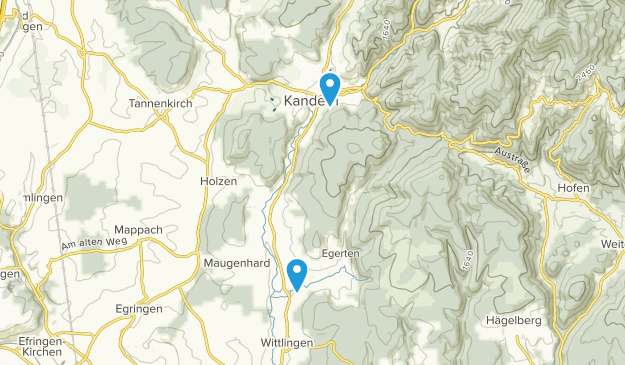 Kandern, Bade-Wurtemberg Map
