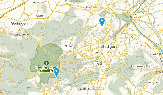 Stuttgart, Bade-Wurtemberg Map