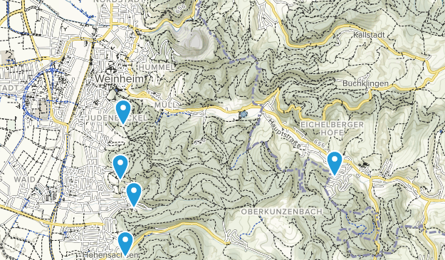 Weinheim, Baden-Wurtemberg Map