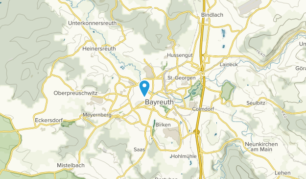Bayreuth, Bavière Map