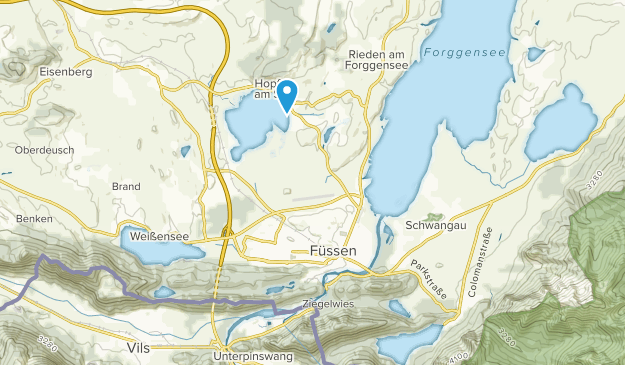 Füssen, Baviera Map