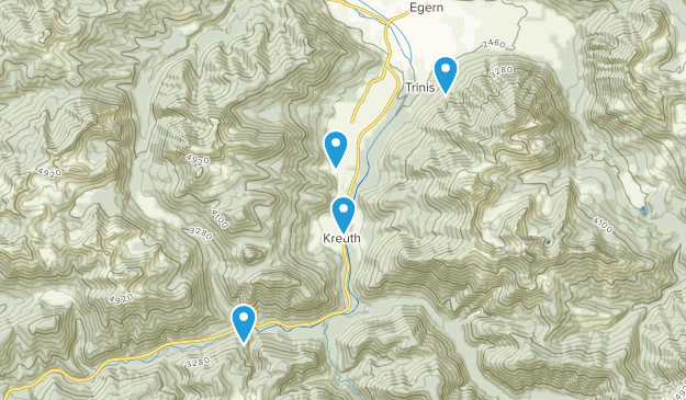 Kreuth, Bavière Map