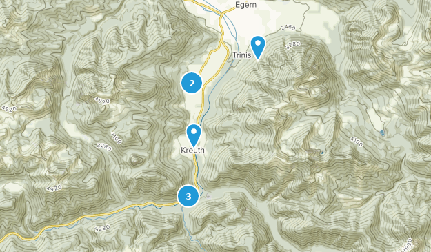 Kreuth, Baviera Map