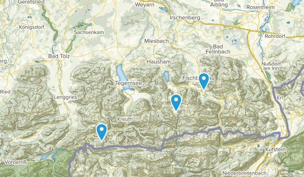 Miesbach, Bavière Map