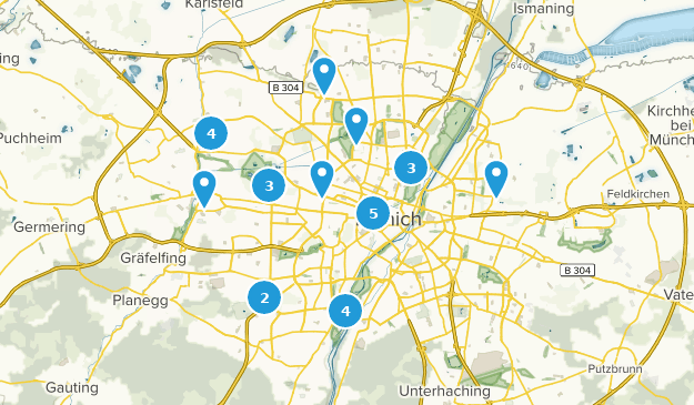 München, Bavaria Map