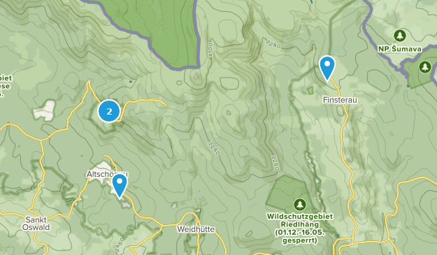 Neuschönau, Baviera Map