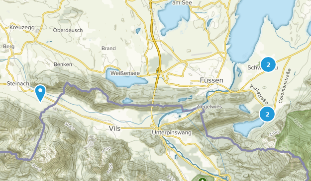 Schwangau, Baviera Map