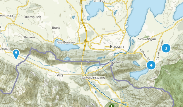 Schwangau, Bayern Map