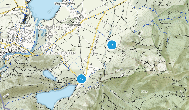 Schwangau, Bavaria Map