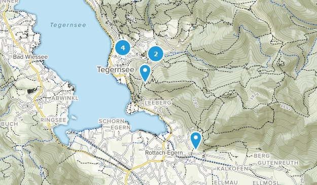 Tegernsee, Bavaria Map