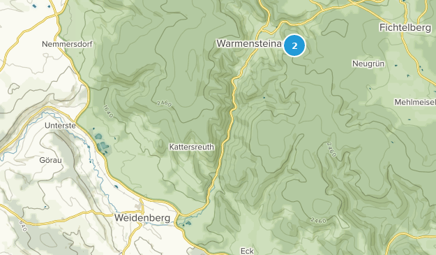 Weidenberg, Bavière Map