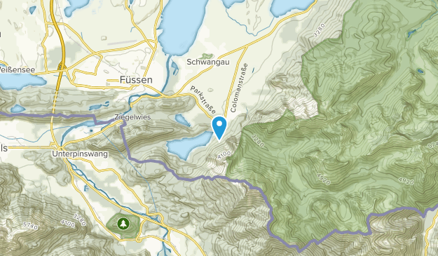 Hohenschwangau, Bayern Map