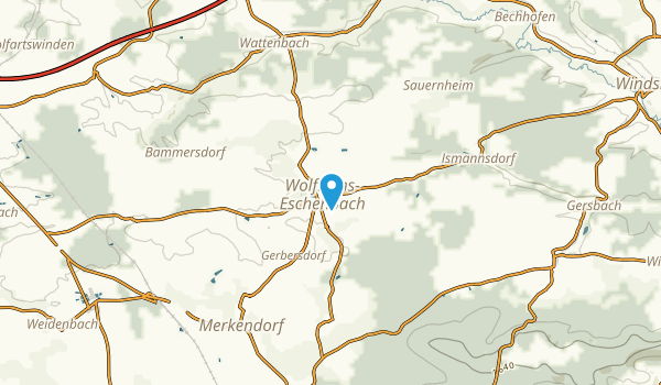 Wolframs-Eschenbach, Bayern Map