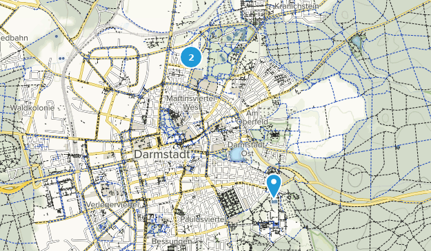 Darmstadt, Hesse Map