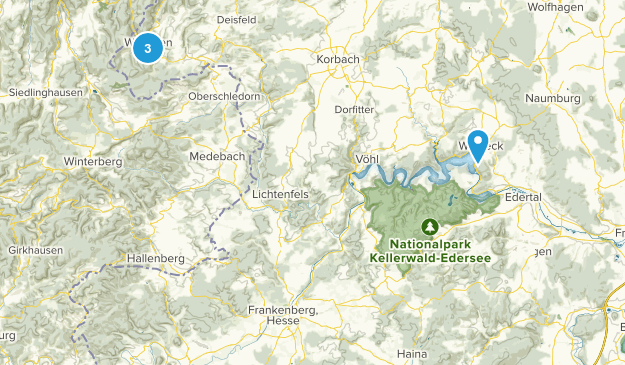 Waldeck-Frankenberg, Hessen Map