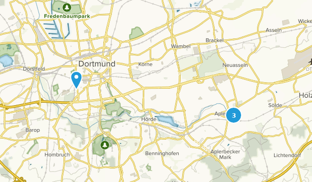Dortmund, Rhénanie-du-Nord-Westphalie Map