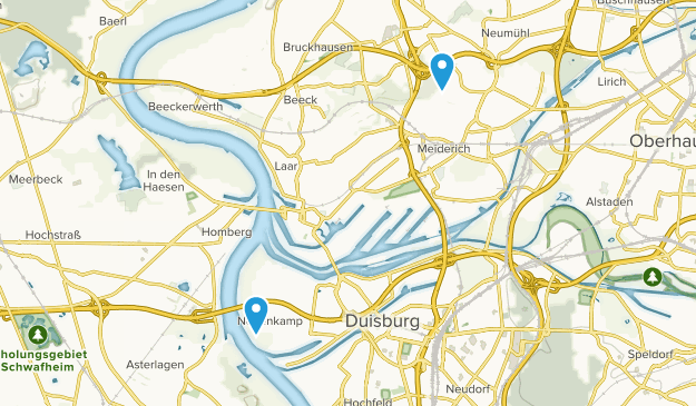 Duisbourg, Rhénanie-du-Nord-Westphalie Map