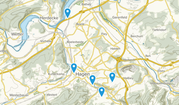 Hagen, Rhénanie-du-Nord-Westphalie Map