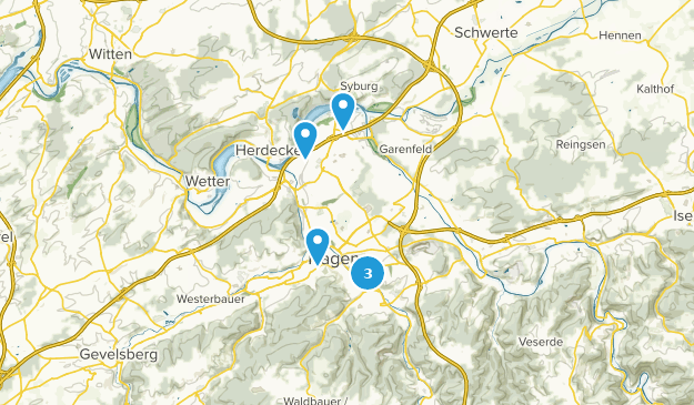 Hagen, Rhénanie-du-Nord-Westphalie Map