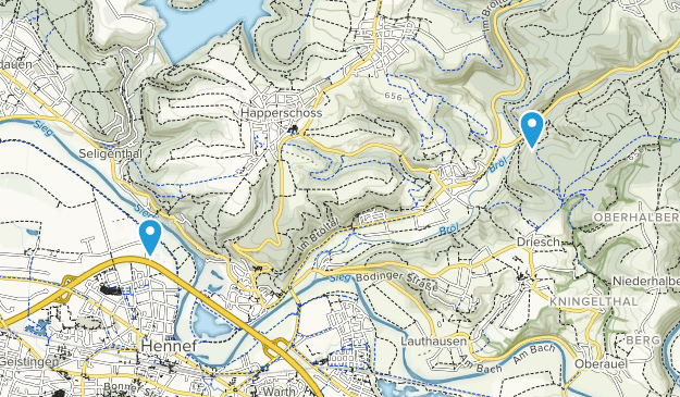 Hennef, Renania del Norte-Westfalia Map