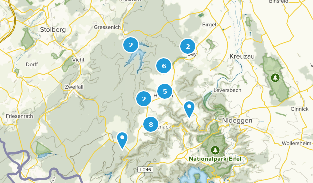 Hürtgenwald, North Rhine-Westphalia Map