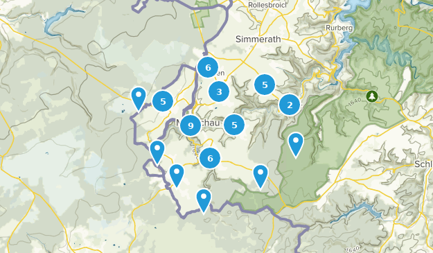 Monschau, North Rhine-Westphalia Map