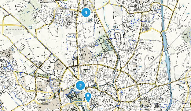 Münster, Rhénanie-du-Nord-Westphalie Map