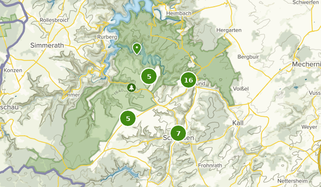 Schleiden, North Rhine-Westphalia Map