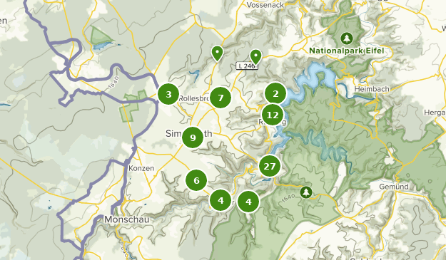 Simmerath, North Rhine-Westphalia Map