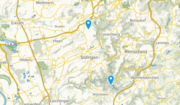 Solingen, North Rhine-Westphalia Map