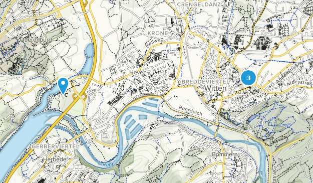 Witten, Rhénanie-du-Nord-Westphalie Map