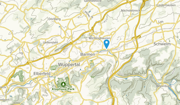 Wuppertal, Rhénanie-du-Nord-Westphalie Map
