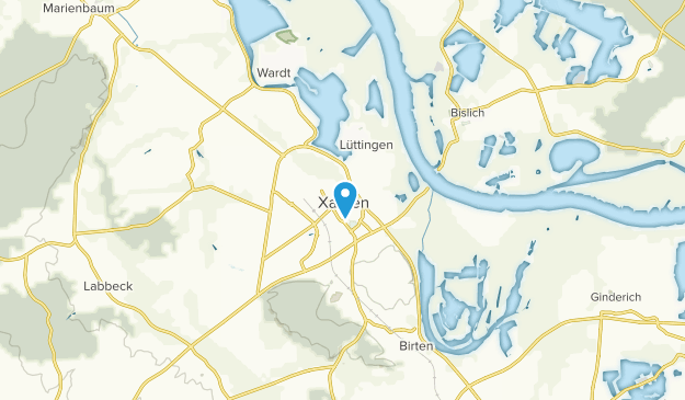 Xanten, Renania del Norte-Westfalia Map