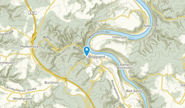 Boppard, Rhénanie-Palatinat Map
