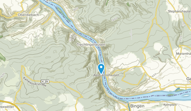 Trechtingshausen, Renania-Palatinado Map