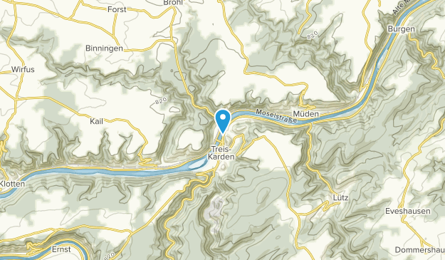Treis-Karden, Renania-Palatinado Map