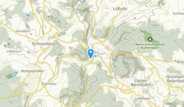 Aue, Saxony Map