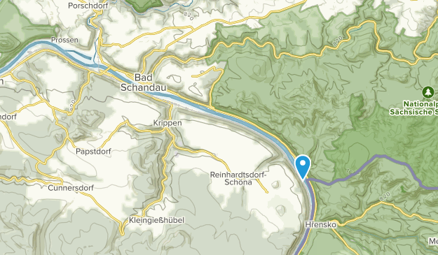 Bad Schandau, Saxe Map