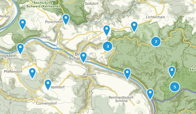 Bad Schandau, Sachsen Map