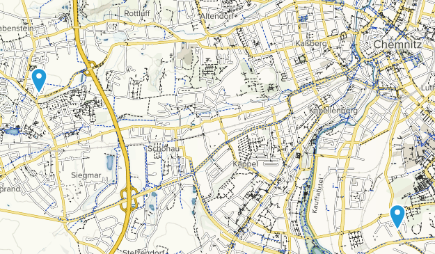 Chemnitz, Saxony Map