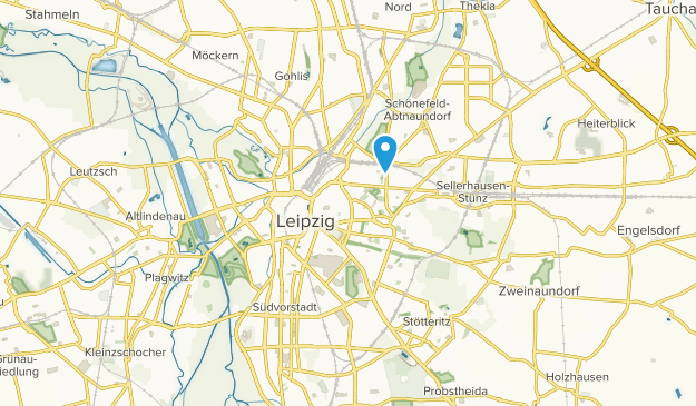 Leipzig, Sajonia Map