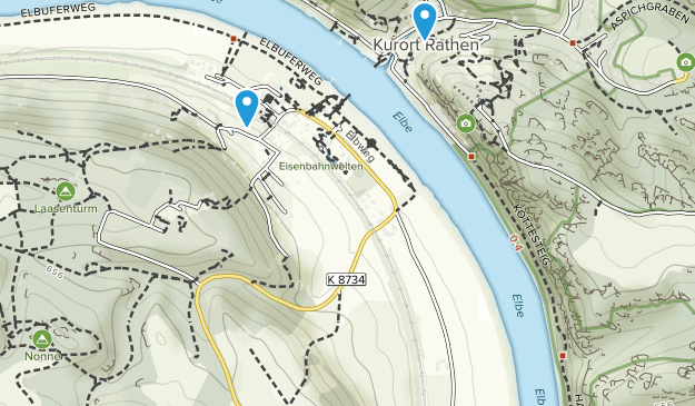 Rathen, Sajonia Map