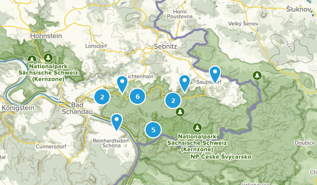 Sebnitz, Sajonia Map