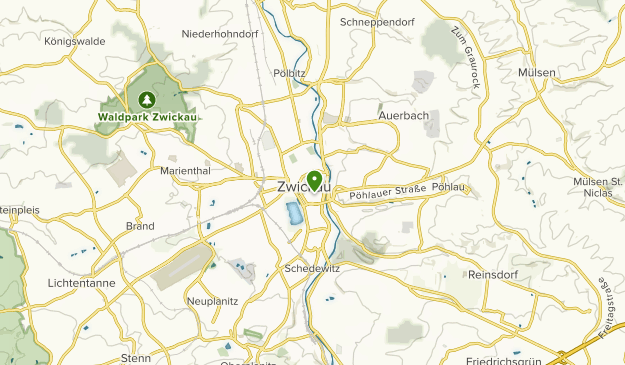 Zwickau, Saxony Map