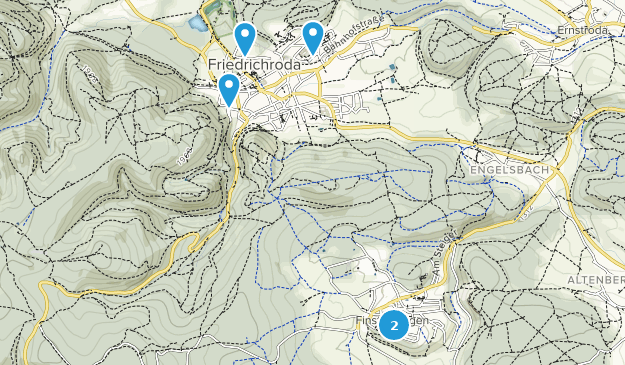 Friedrichroda, Thüringen Map