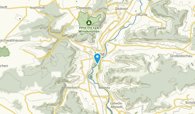 Jena, Turingia Map