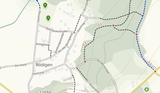 Lödla, Thuringia Map