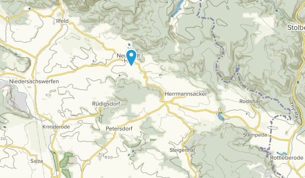 Nordhausen, Thuringe Map