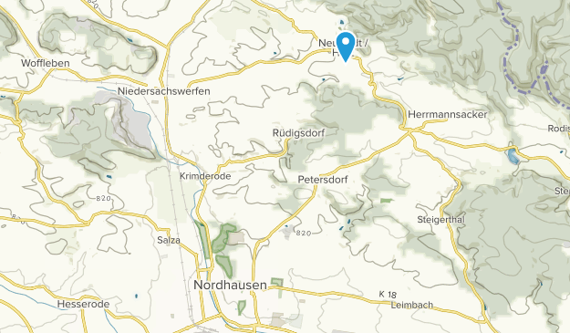 Nordhausen, Thüringen Map